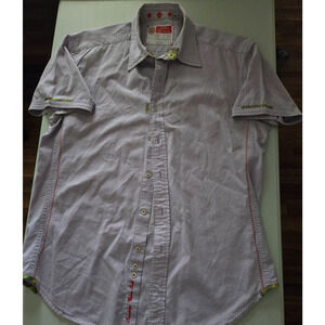 Robert Graham Embroidered Shirt‎ Men’s Size Large Button Up